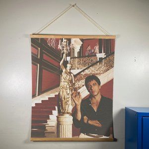 Scarface Tony Montana Canvas Wooden Wall Hanger